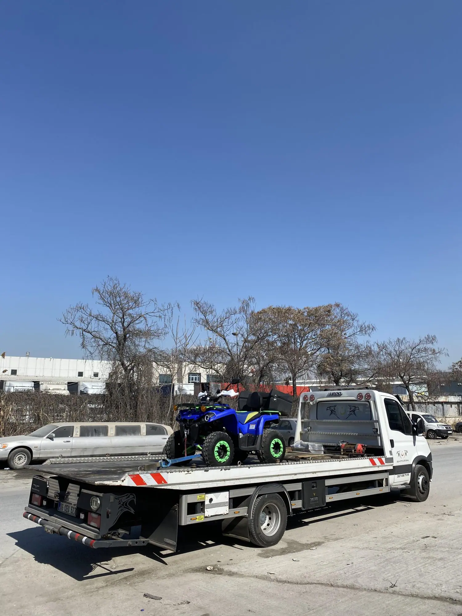 Motosiklet kurtarma ve taşıma aracı